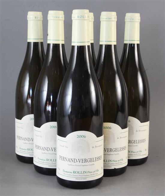 Six bottles of Pernand-Vergelesses, 2006 (Rollin Pere et Fils)